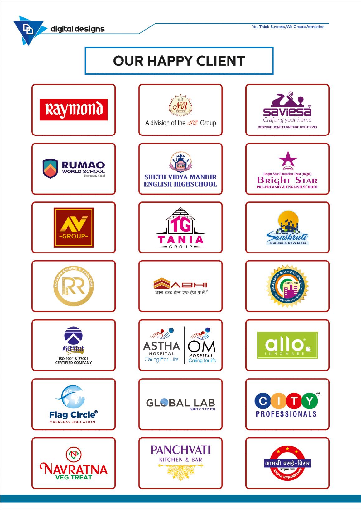 Digital Designs happy clients